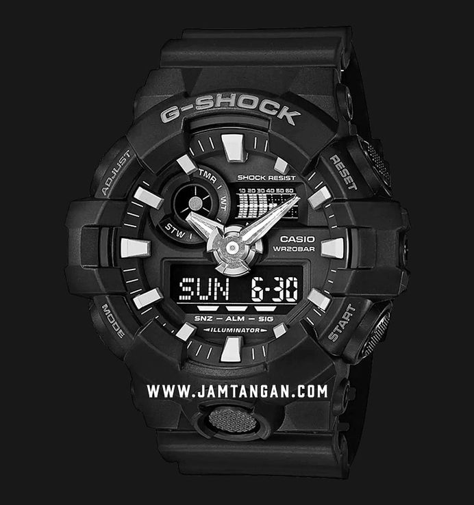 Casio G-Shock GA-700-1B GA-700-1BDR Men Digital Analog Dial
