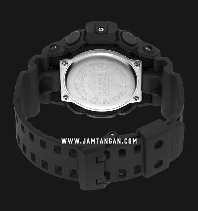 Casio G-Shock GA-700-1BDR Men Digital Analog Dial Black Resin Band