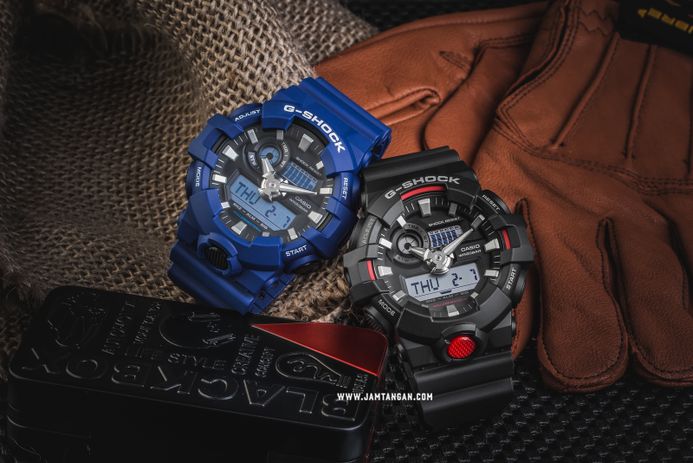 Casio G-Shock GA-700-2A GA-700-2ADR Analog-Digital Blue Resin