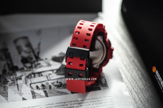 Casio G-Shock GA-700-4ADR Men Digital Analog Dial Red Resin Band