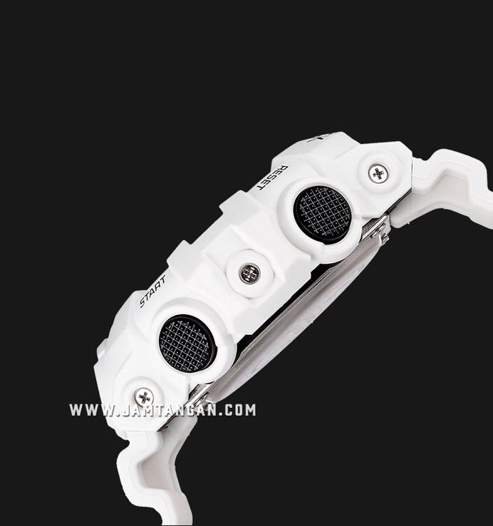 Casio G-Shock GA-700-7ADR Digital Analog Dial White Resin Band