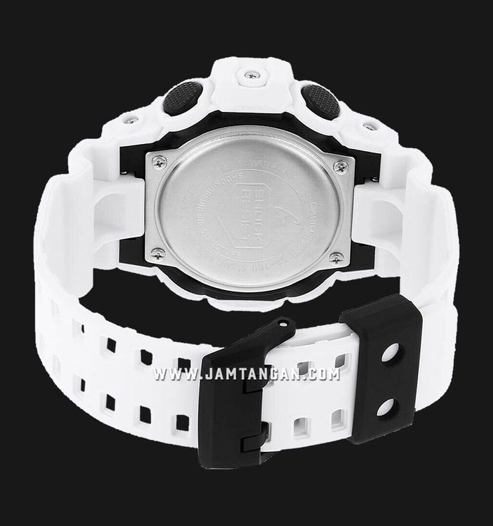 Casio G-Shock GA-700-7ADR Digital Analog Dial White Resin Band
