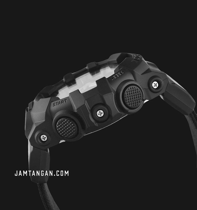 Casio G-Shock GA-700BCE-1ADR Utility Black Series Digital Analog Dial Black CORDURA Cloth Band