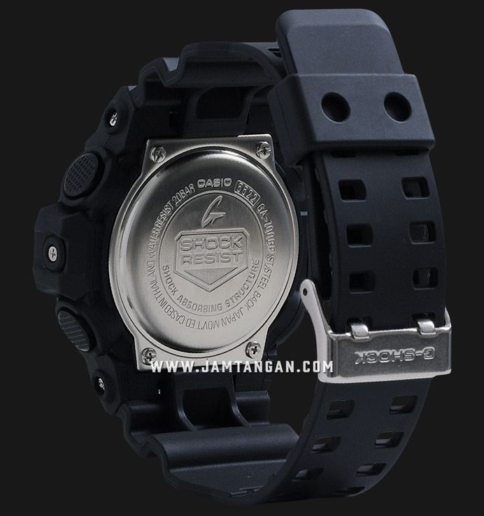 Casio G-Shock GA-700BP-1ADR Blue Paisley Digital Analog Striking Blue Dial Black Resin Band