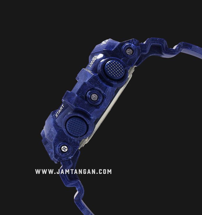 Casio G-Shock GA-700BWP-2ADR Chinese Porcelain Light Blue Digital Analog Dial Navy Blue Resin Band