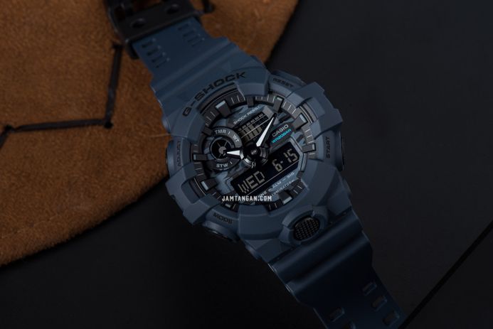 Casio G-Shock GA-700CA-2ADR Utility Camo Digital Analog Dial Blue Resin Band