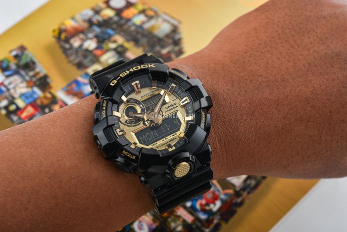 Casio G-Shock GA-710GB-1A GA-710GB-1AJF Gold Digital Analog
