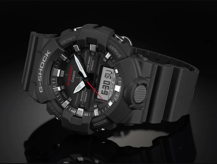 Casio G-Shock Standard GA-800-1AJF Men Digital Analog Dial Black Resin Band  (JDM)