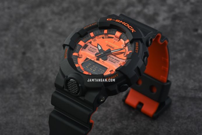 Casio G-Shock GA-800BR-1A GA-800BR-1ADR Digital Analog Orange Dial