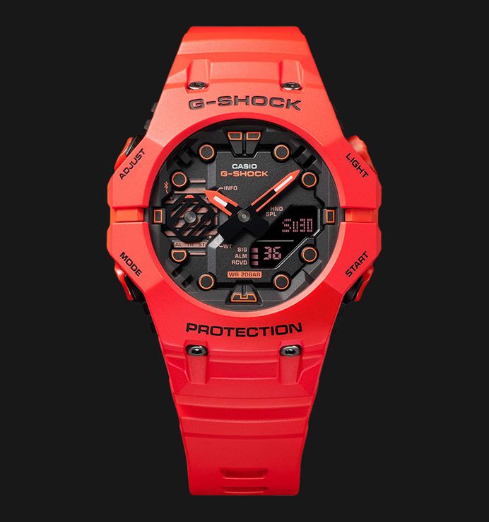 Casio G-Shock GA-B001-4ADR Digital Analog Dial Red Resin Band