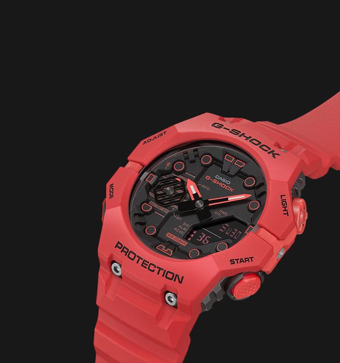 Casio G-Shock GA-B001-4ADR Digital Analog Dial Red Resin Band