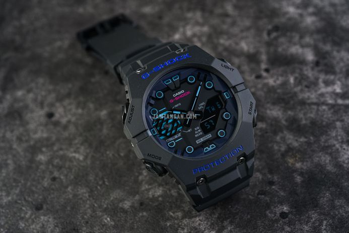 Casio G-Shock GA-B001CBR-1ADR Cyberspace Digital Analog Dial Black Resin Band