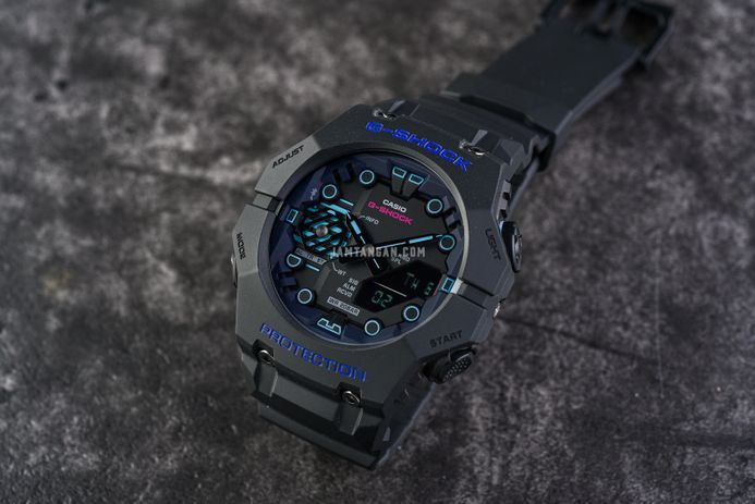 Casio G-Shock GA-B001CBR-1ADR Cyberspace Digital Analog Dial Black Resin Band