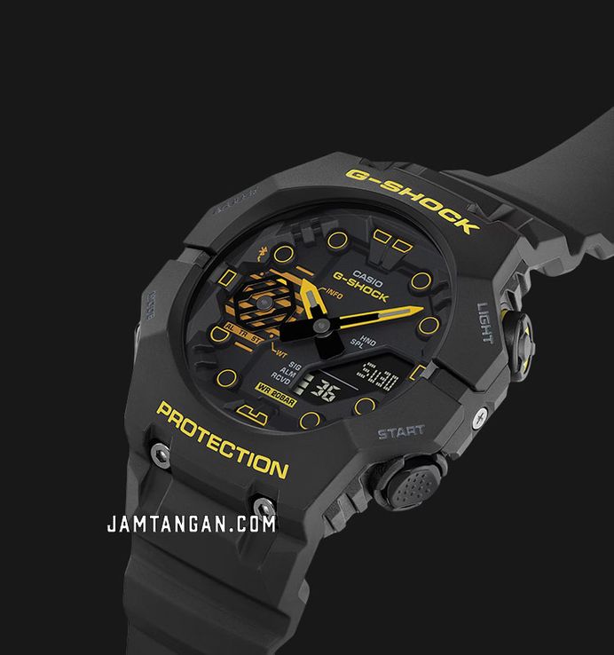 Casio G-Shock GA-B001CY-1ADR Caution Yellow Digital Analog Dial Black Resin Band