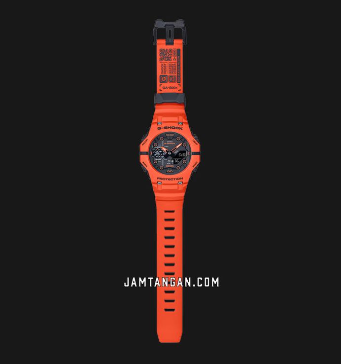 Casio G-Shock GA-B001FL-4AJF Function Logo Series Emergency Orange Resin Band (JDM)