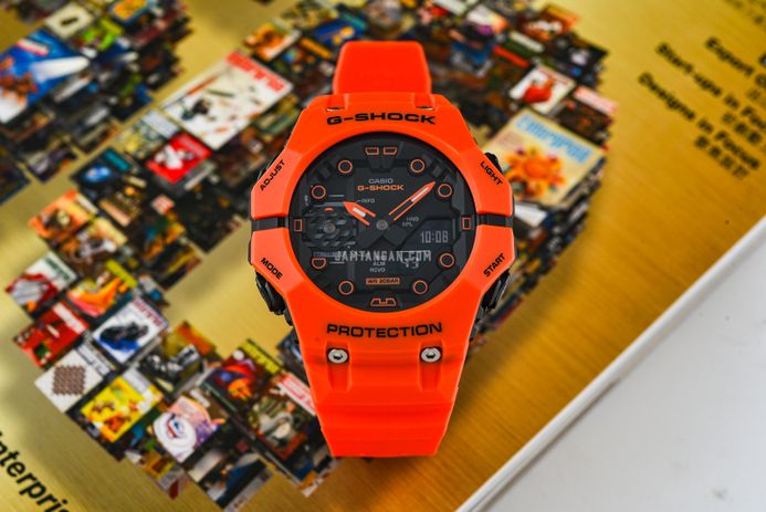 Casio G-Shock GA-B001FL-4AJF Function Logo Series Emergency Orange Resin Band (JDM)