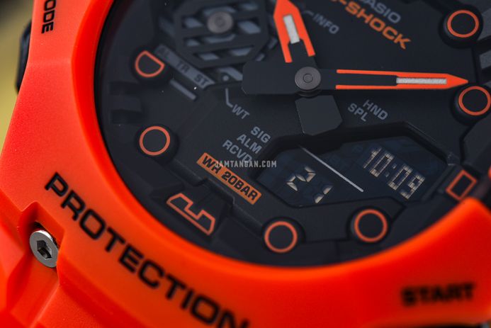 Casio G-Shock GA-B001FL-4AJF Function Logo Series Emergency Orange Resin Band (JDM)