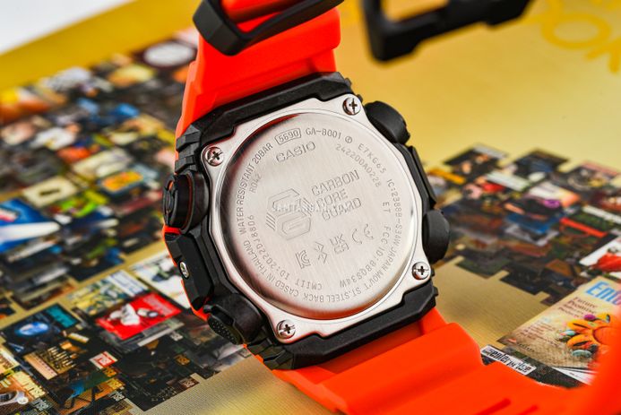 Casio G-Shock GA-B001FL-4AJF Function Logo Series Emergency Orange Resin Band (JDM)