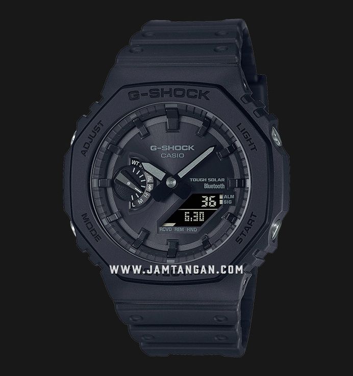 Casio G-Shock Special Color GA-B2100-1A1DR CasiOak Tough Solar Digital Analog Dial Black Resin Band