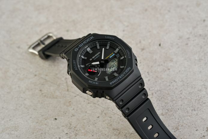 Casio G-Shock GA-B2100-1ADR CasiOak Tough Solar Digital Analog Dial Black Resin Band