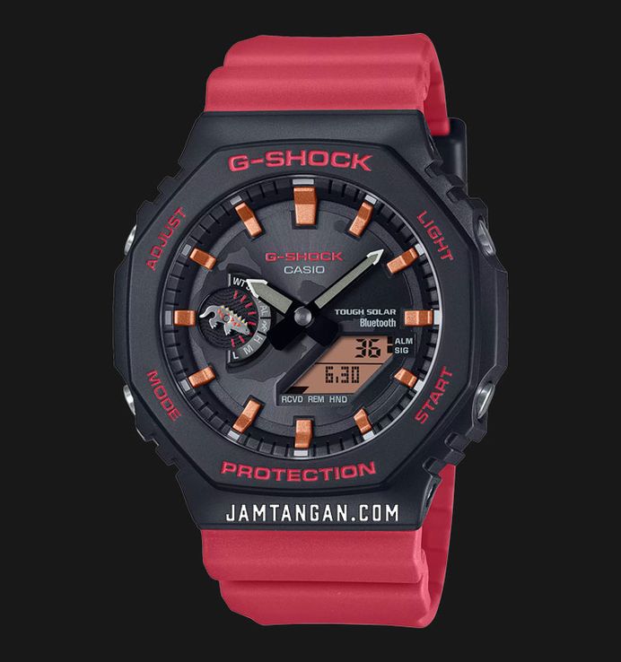 Casio G-Shock GA-B2100CD-1A4JR Charles Darwin Foundation For Galapagos Themed Red Resin Band (JDM)