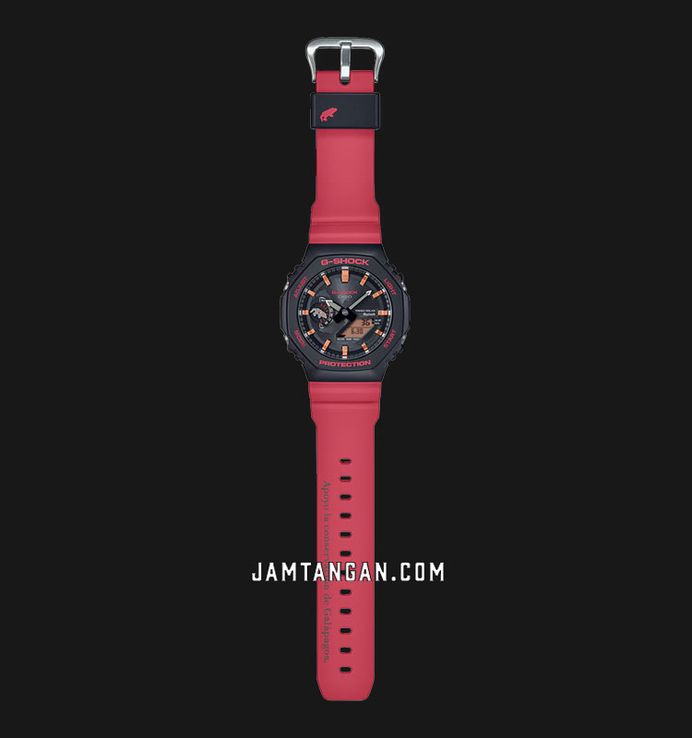 Casio G-Shock GA-B2100CD-1A4JR Charles Darwin Foundation For Galapagos Themed Red Resin Band (JDM)