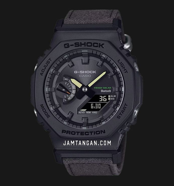 Casio G-Shock GA-B2100CT-1A5DR CasiOak Coexist Collection Digital Analog Dial Black Cloth Band