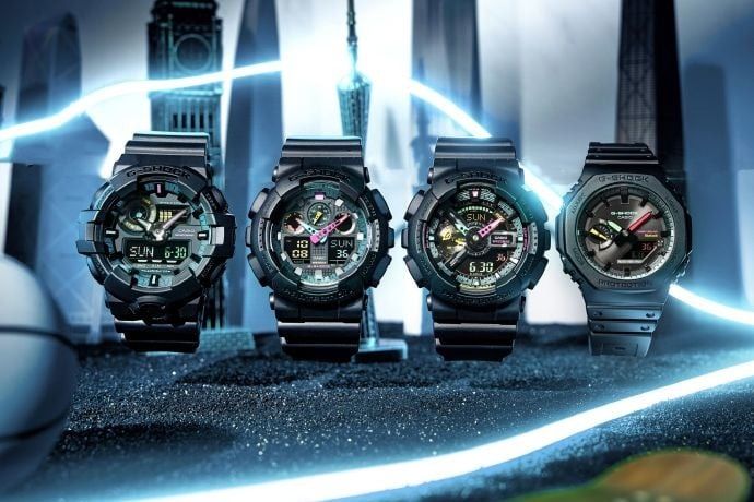 Casio G-Shock GA-B2100MF-1ADR CasiOak Multi-Fluorescent Accent Series Digital Analog Dial Resin Band