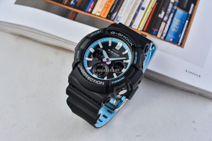Casio G-Shock GAW-100PC-1A GAW-100PC-1AJF Pearl Blue Neon Accent