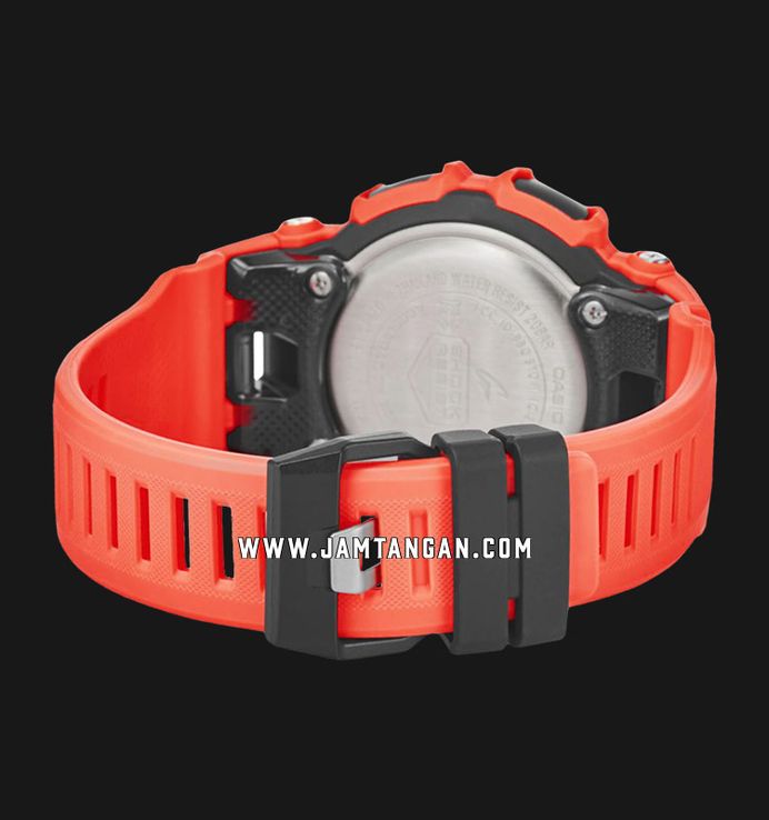 Casio G-shock G-Squad GBA-900-4ADR Black Digital Analog Dial Red Resin Band