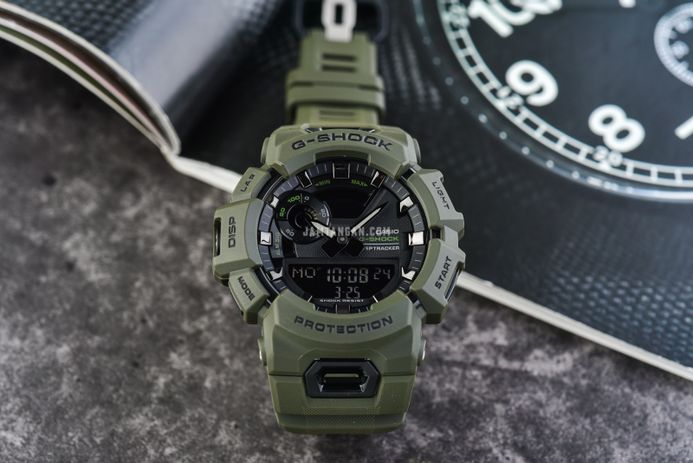 Casio G-Shock GBA-900UU-3ADR G-Squad Digital Analog Dial Dark Green Resin Band