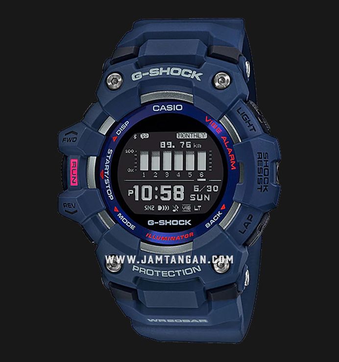 Casio G-Shock G-Squad GBD-100-2 GBD-100-2DR Black Digital