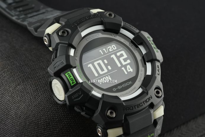Casio G-Shock GBD-100LM-1DR G-Squad Midnight City Run Digital Dial Black Resin Band