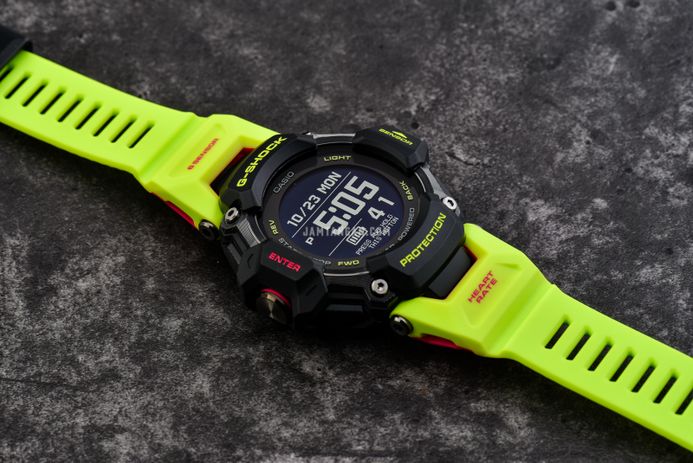 Casio G-Shock GBD-H2000-1A9DR G-Squad Tough Solar Black Digital Dial Green Resin Band