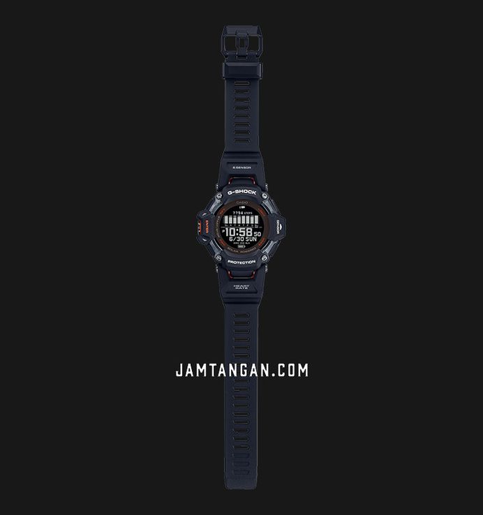 Casio G-Shock GBD-H2000-1ADR G-Squad Tough Solar Black Digital Dial Black Resin Band