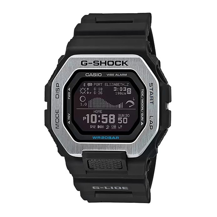 Casio G-Shock G-Lide GBX-100-1DR Men Black Digital Dial Black Resin Band