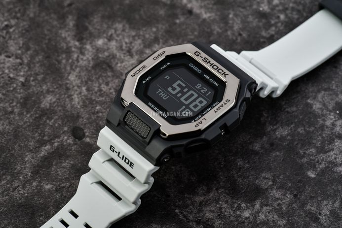 Casio G-Shock GBX-100TT-8DR G-Lide Men Digital Dial Grey Resin Band
