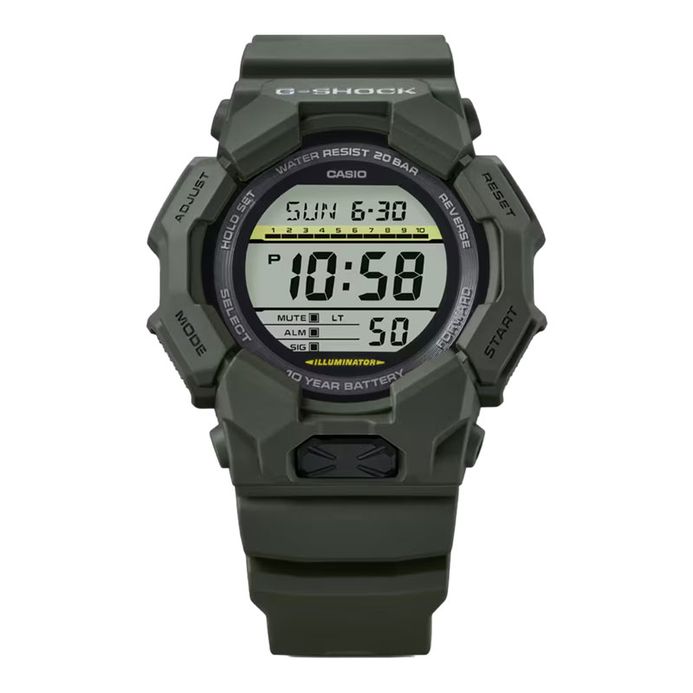 Casio G-Shock GD-010-3JF New Rugged Basic Digital Dial Green Resin Band  (JDM)