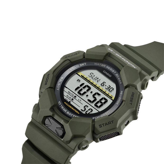 Casio G-Shock GD-010-3JF New Rugged Basic Digital Dial Green Resin Band  (JDM)