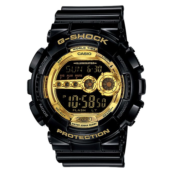 Casio G-Shock GD-100GB-1 GD-100GB-1DR Men Black And Gold Series