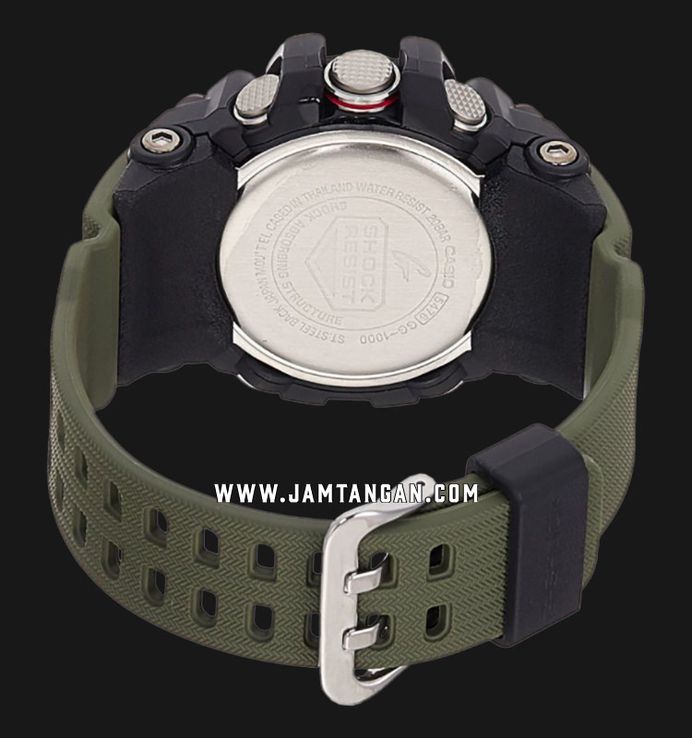 Casio G-Shock Mudmaster GG-1000-1A3DR Master Of G-Land Digital Analog Dial Green Resin Band