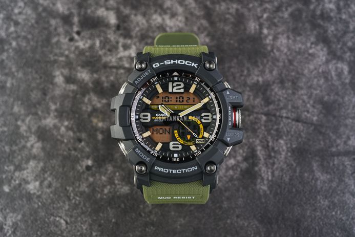 Casio G-Shock Mudmaster GG-1000-1A3DR Master Of G-Land Digital Analog Dial Green Resin Band