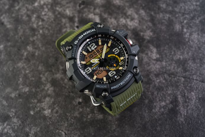 Casio G-Shock Mudmaster GG-1000-1A3DR Master Of G-Land Digital Analog Dial Green Resin Band