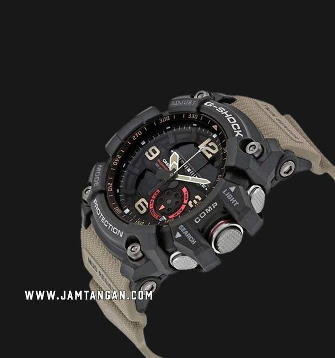 Casio G-Shock Mudmaster GG-1000-1A5DR Master Of G-Land Digital Analog Dial Brown Resin Band