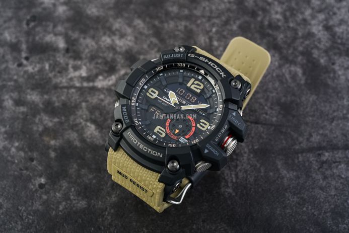 Casio G-Shock Mudmaster GG-1000-1A5DR Master Of G-Land Digital Analog Dial Brown Resin Band