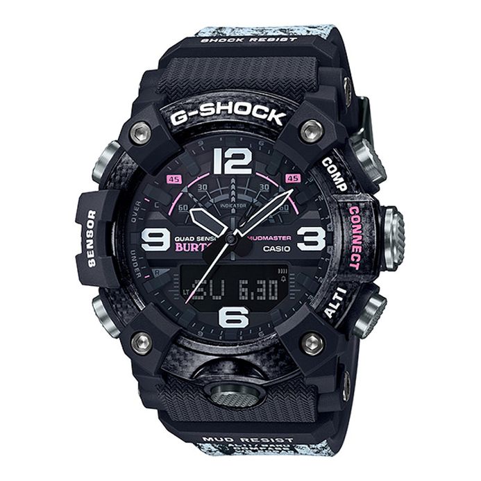 Casio G-Shock GG-B100BTN-1AJR Master Of G Mudmaster X Burton Digital Analog  Dial White Burton Resin