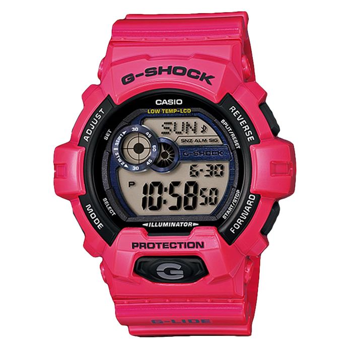 Casio G-Shock GLS-8900-4 GLS-8900-4DR Digital Dial Pink Resin