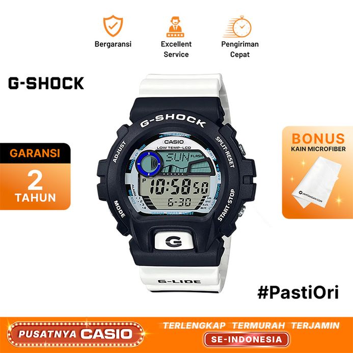 Casio G-Shock GLX-6900SS-1PR G-Lide Digital Dial White Resin Band