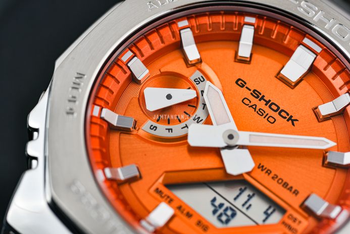Casio G-Shock GM-2110D-4A GM-2110D-4ADR G-Steel CasiOak Orange