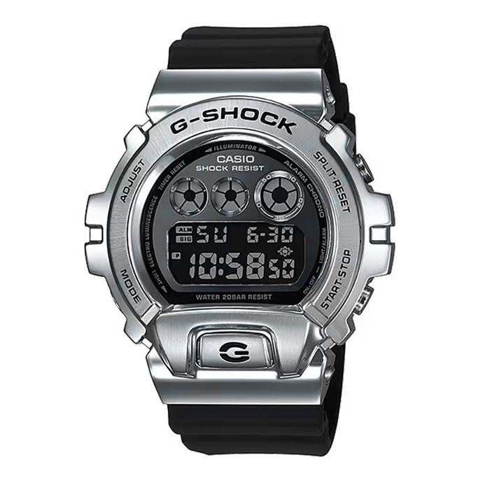 Casio G-Shock GM-6900-1DR Metal Cover 25th Anniversary Black Digital Dial  Black Resin Band